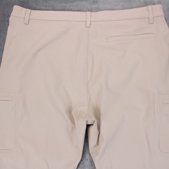 Fabletics Pants Mens 40x28 Beige Khaki The Don 5 Pocket Water Resistant Golf NEW - Picture 12 of 16